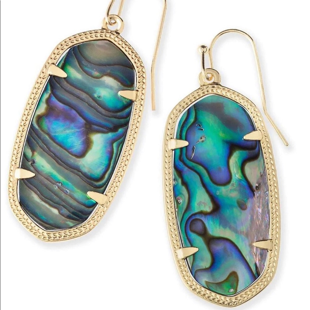 Kendra Scott Abalone Shell Earrings